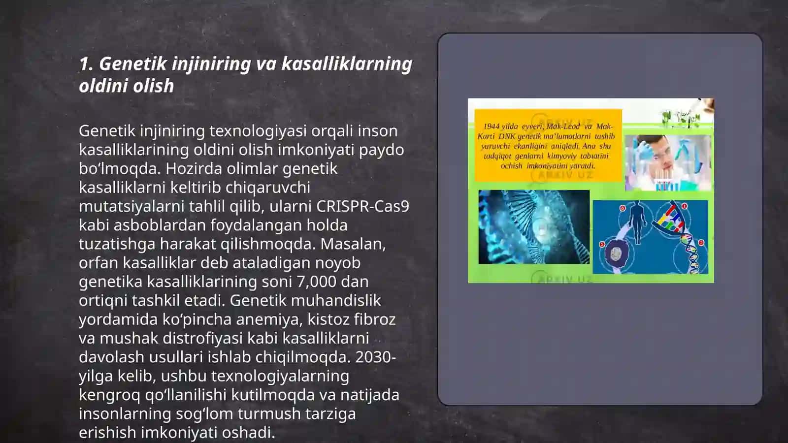 Genetik injineriyaning tibbiyotdagi roli 3