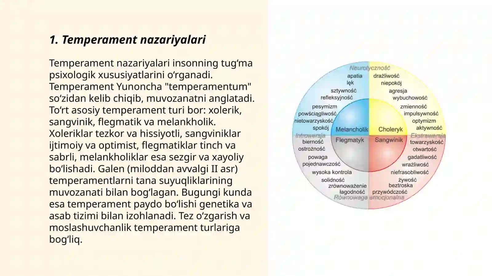 Psixalogiya fanidan Temperament 3