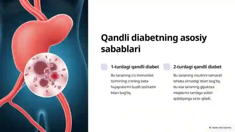 Qandli diabetda karbonsuvlar, yog'lar va oqsillar almashinuvining buzilishi 3