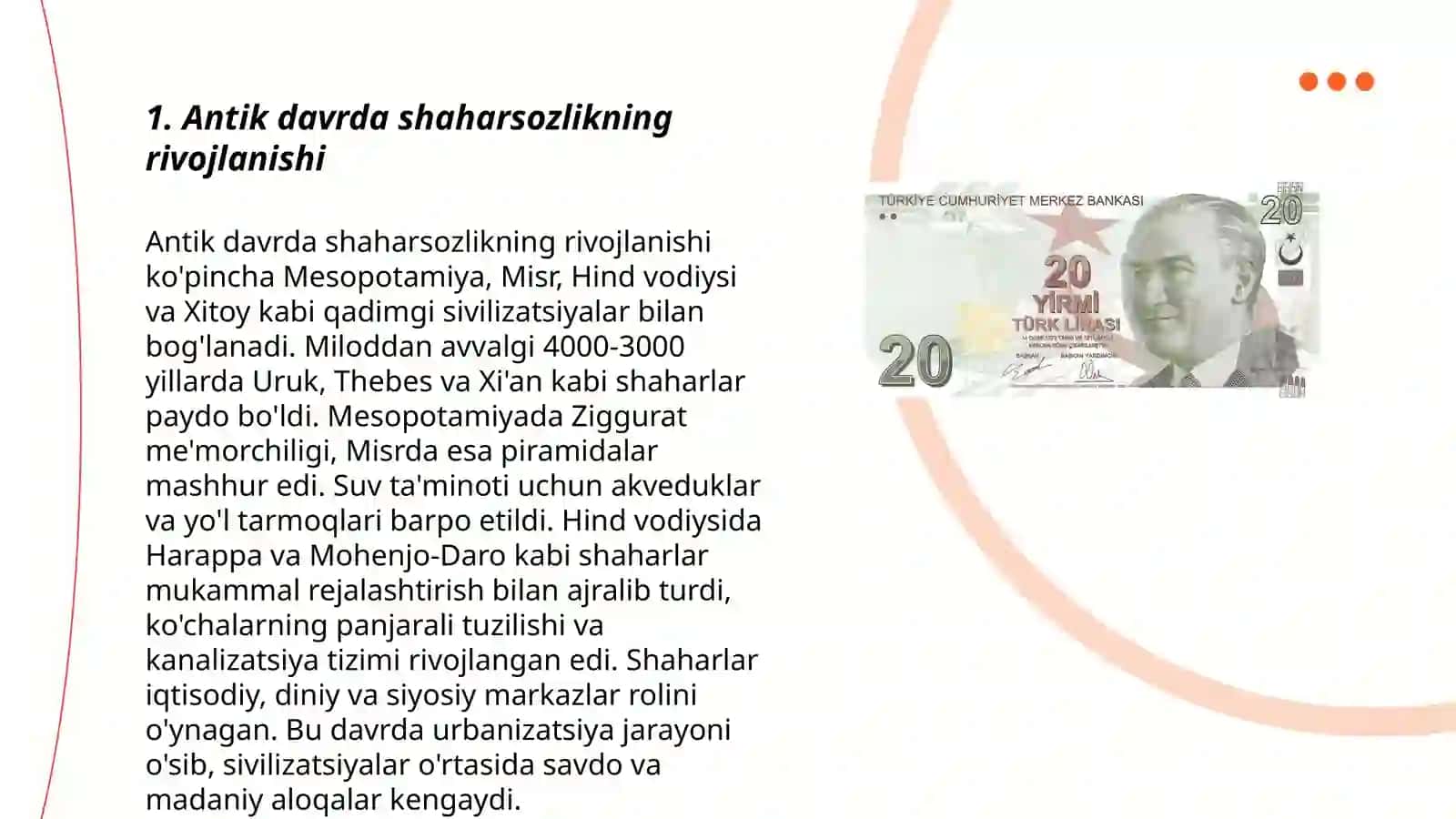 Antik davr shaharsozlik va memorchilik ananalari 3