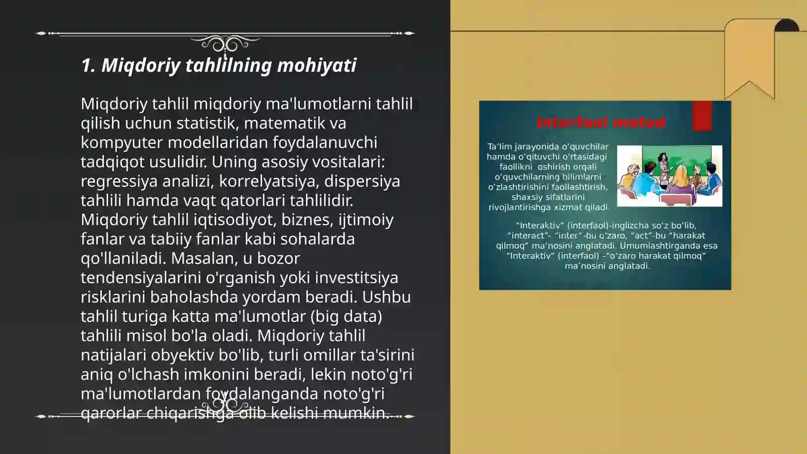 Miqdoriy tahlilning umumiy tavsifi 3