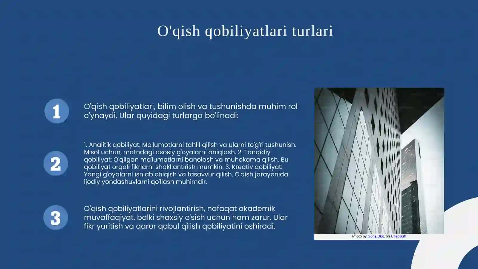 O'qish qobiliyatlari 3