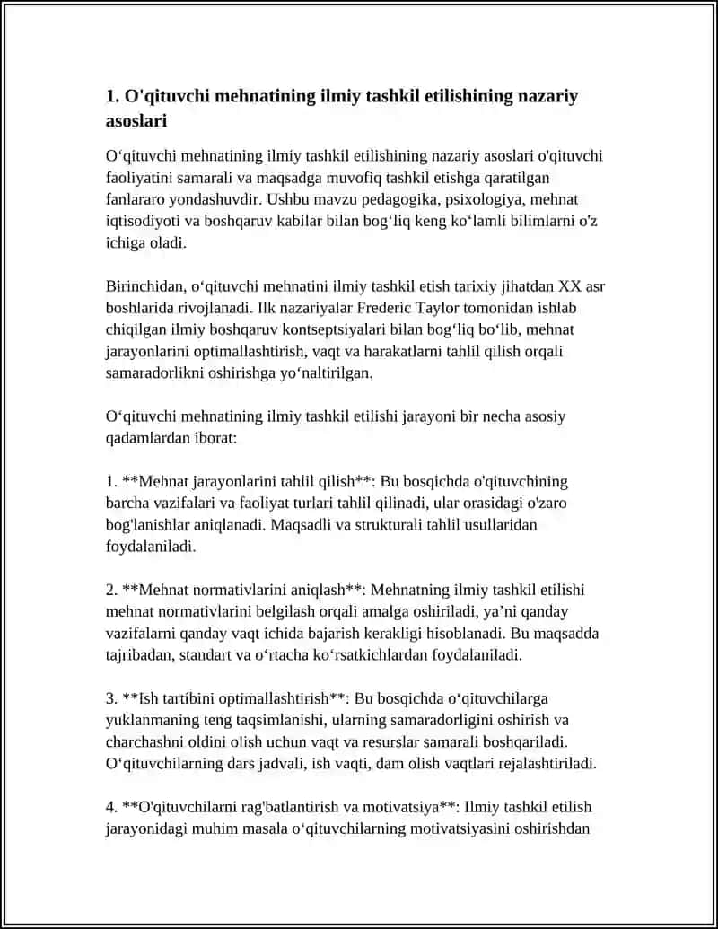 O‘QITUVCHI MEHNATINI ILMIY ASOSDA TASHKIL ETISH 3