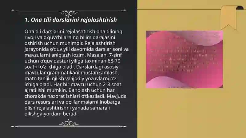 Ona tilini o’qitish metodikasi 3