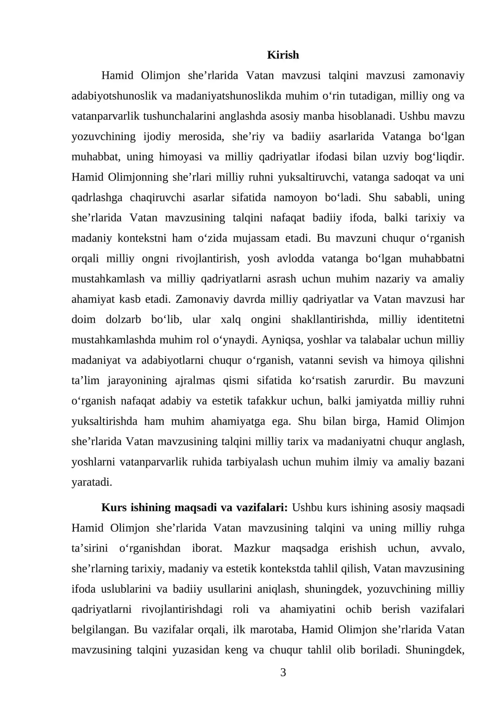Hamid Olimjon sheʼrlarida Vatan mavzusi talqini 3