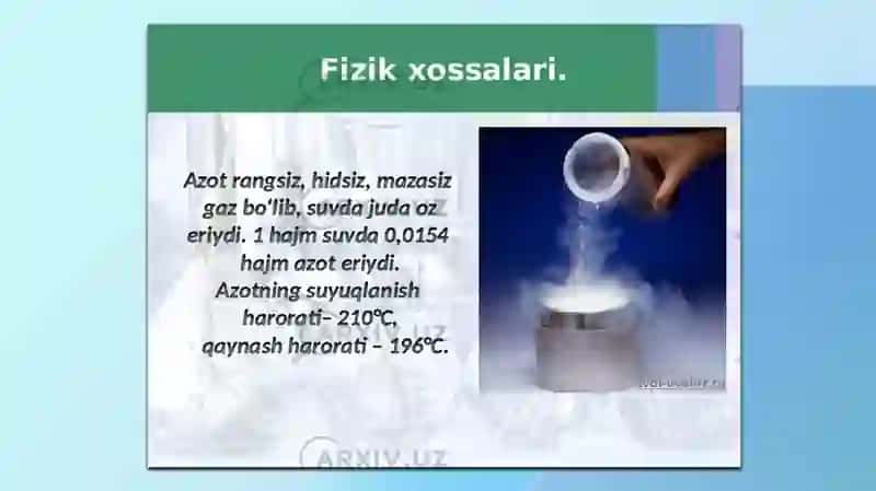 AZOT SAQLOVCHI BIRIKMALAR 3