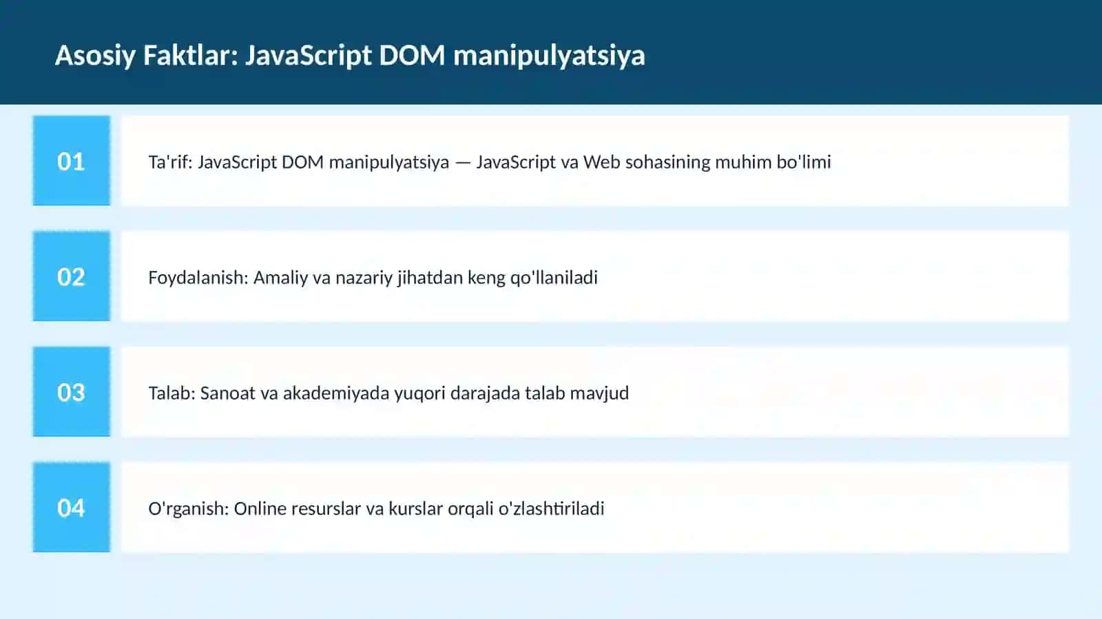 JavaScript DOM manipulyatsiya 3