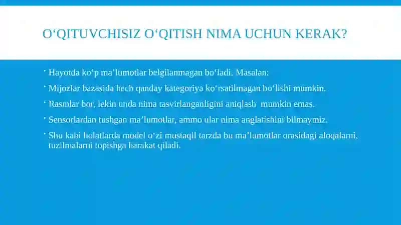 O‘qituvchisizo‘qitish. K-Means Clustering 3