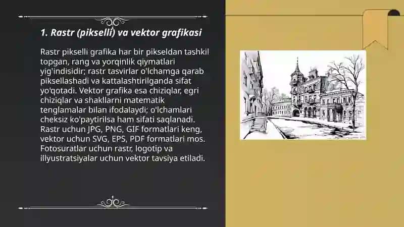 Kompyuter grafikasi va animatsiya tushunchasi 3