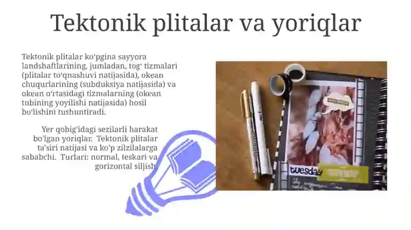 Planetar relef shakllariga taʼrif berish 3