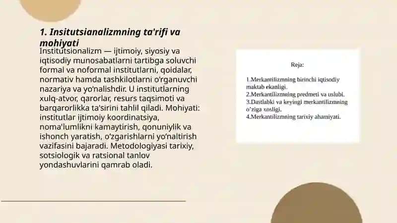 Insitutsianalizm mohiyati va ahamyati 3