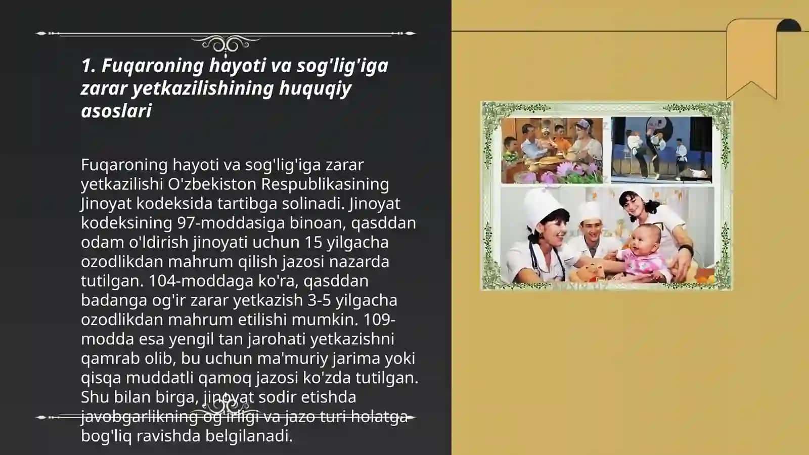 Fuqaroning hayoti va sog'lig'iga yetkazilgan zararning o'rnini qoplash 3