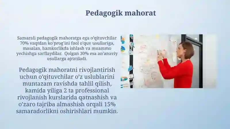 Oʻqituvchining kasbiy kompetensiyasining shaxsiy komponenti 3