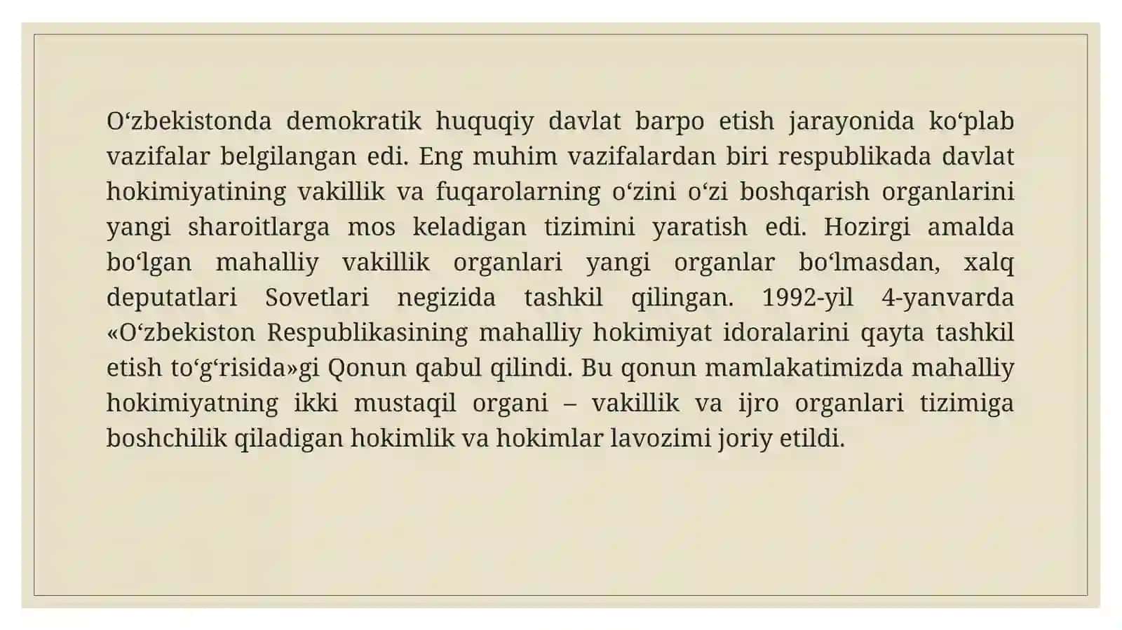 O'zbekistonda fuqarolik jamiyatinin shakllanishi 3