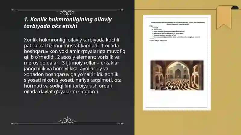 Xonlik davridagi ijtimoiy siyosiy muhitining tarbiyaga tasiri 3