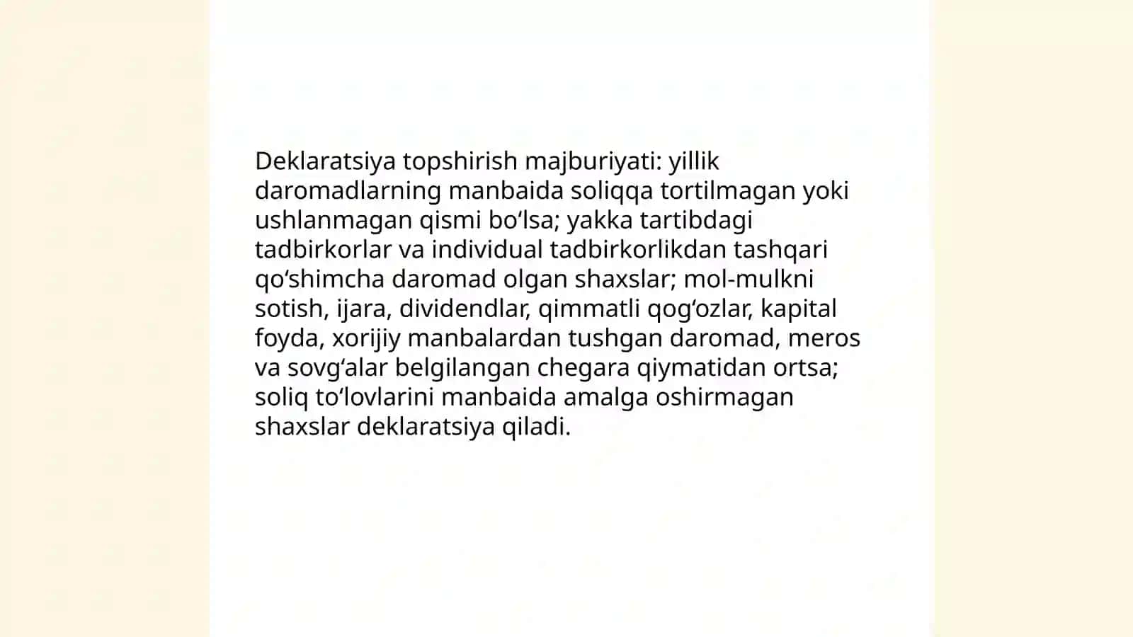 Jismoniy shaxslarning yıllık daromadlarini deklaratsiyalsh tartibi 3