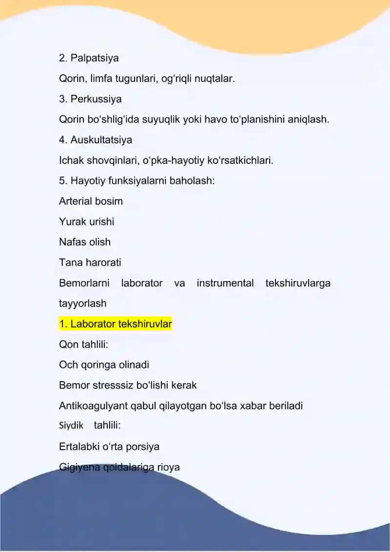 Xirurgik yo‘l bilan davolanayotgan bemorlarda hamshiralik ishining xususiyatlari 3