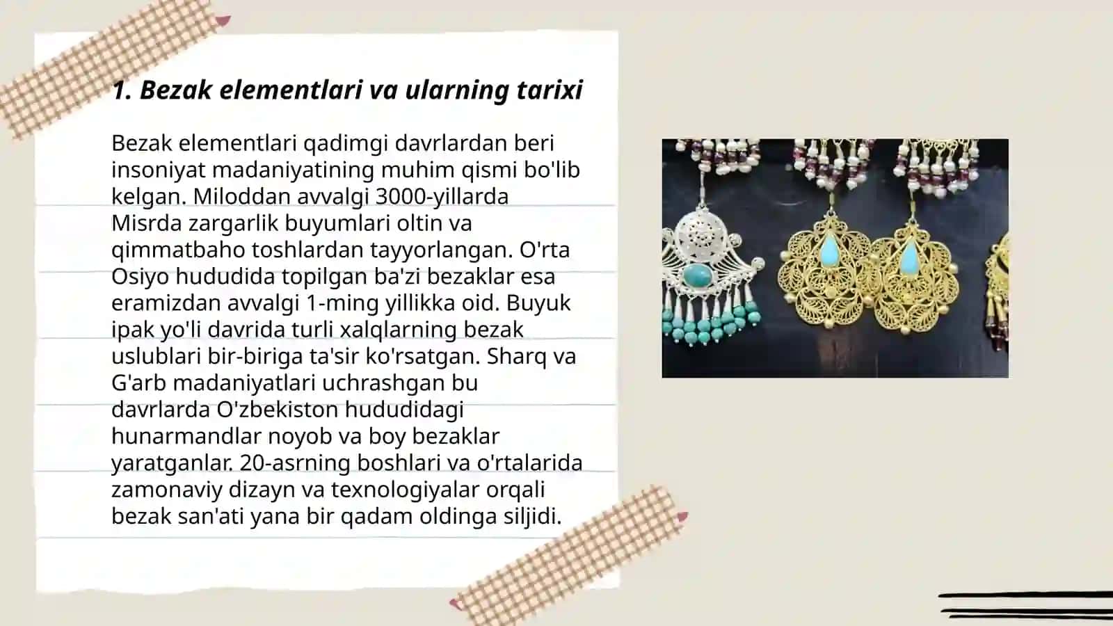 Xalq hunarmandchiligi va badiiy loyihalash fanidan tayyorlagan taqdimoti 3