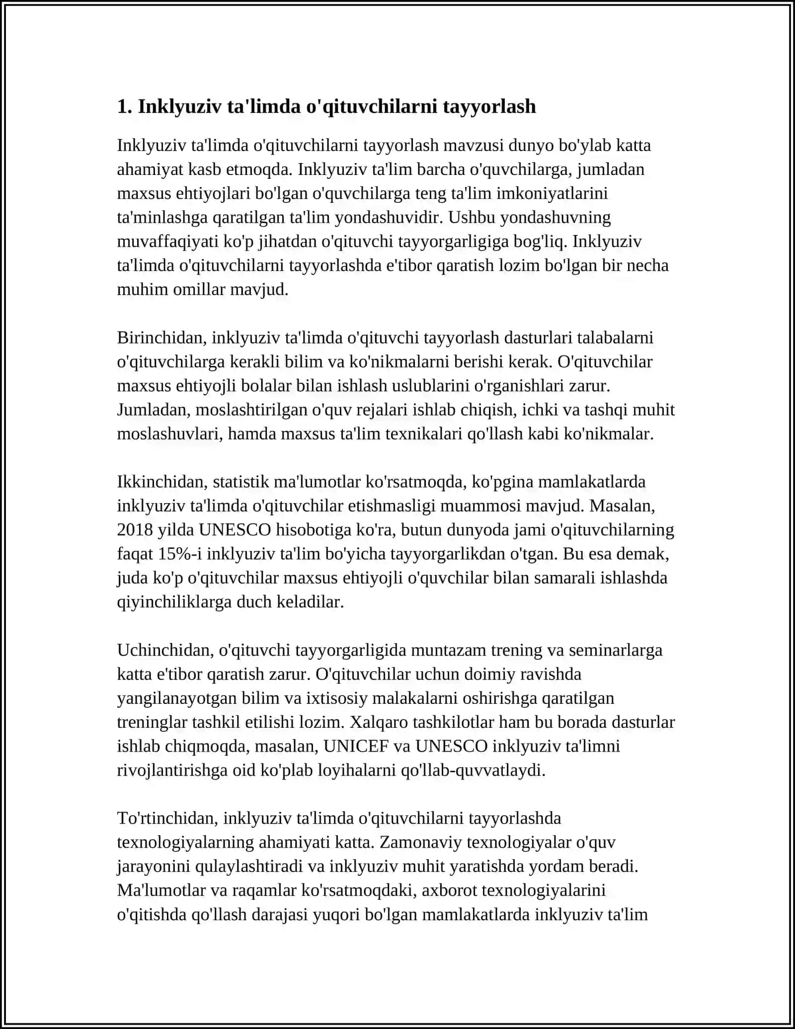 INKLYUZIV TALIMDA KADRLAR MASALASI 3