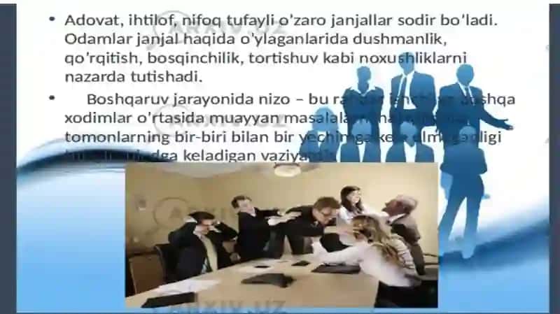 Tibbiyotda Nizoli Vaziyatlar. Nizolar Psixologiyasi 3