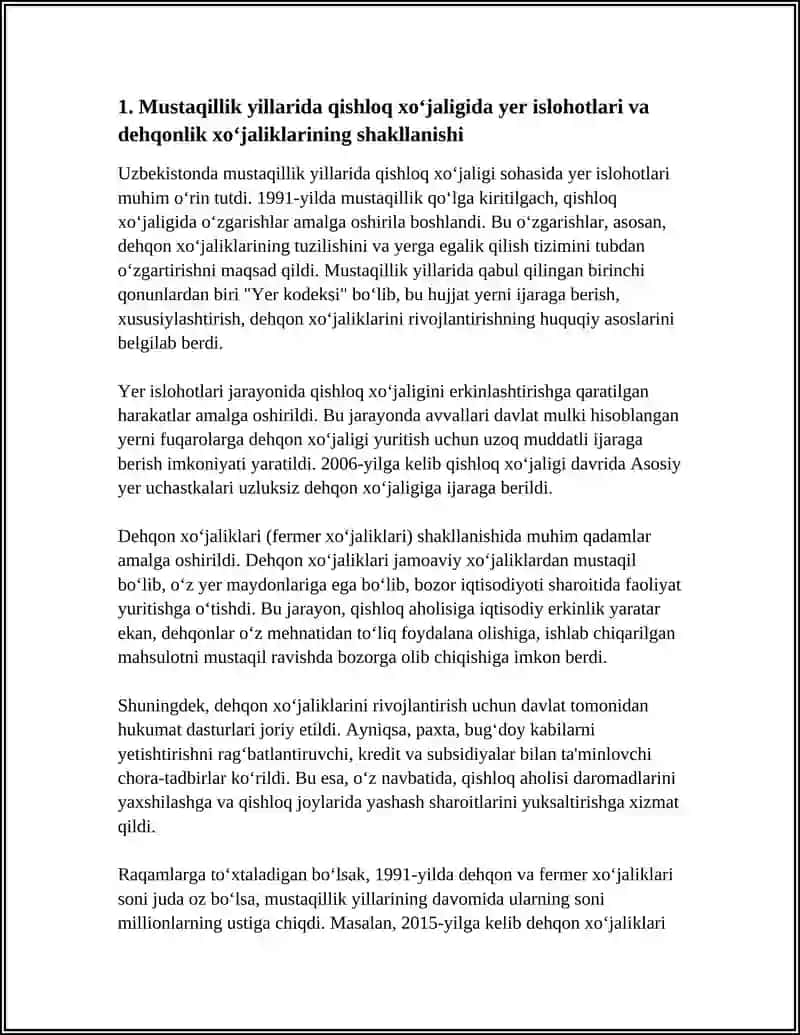 MUSTAQULLIK YILLARIDA QISHLOQ XOJALIGI VA SANOAT SOXASIDAGIOʻZGARISHLAR 3