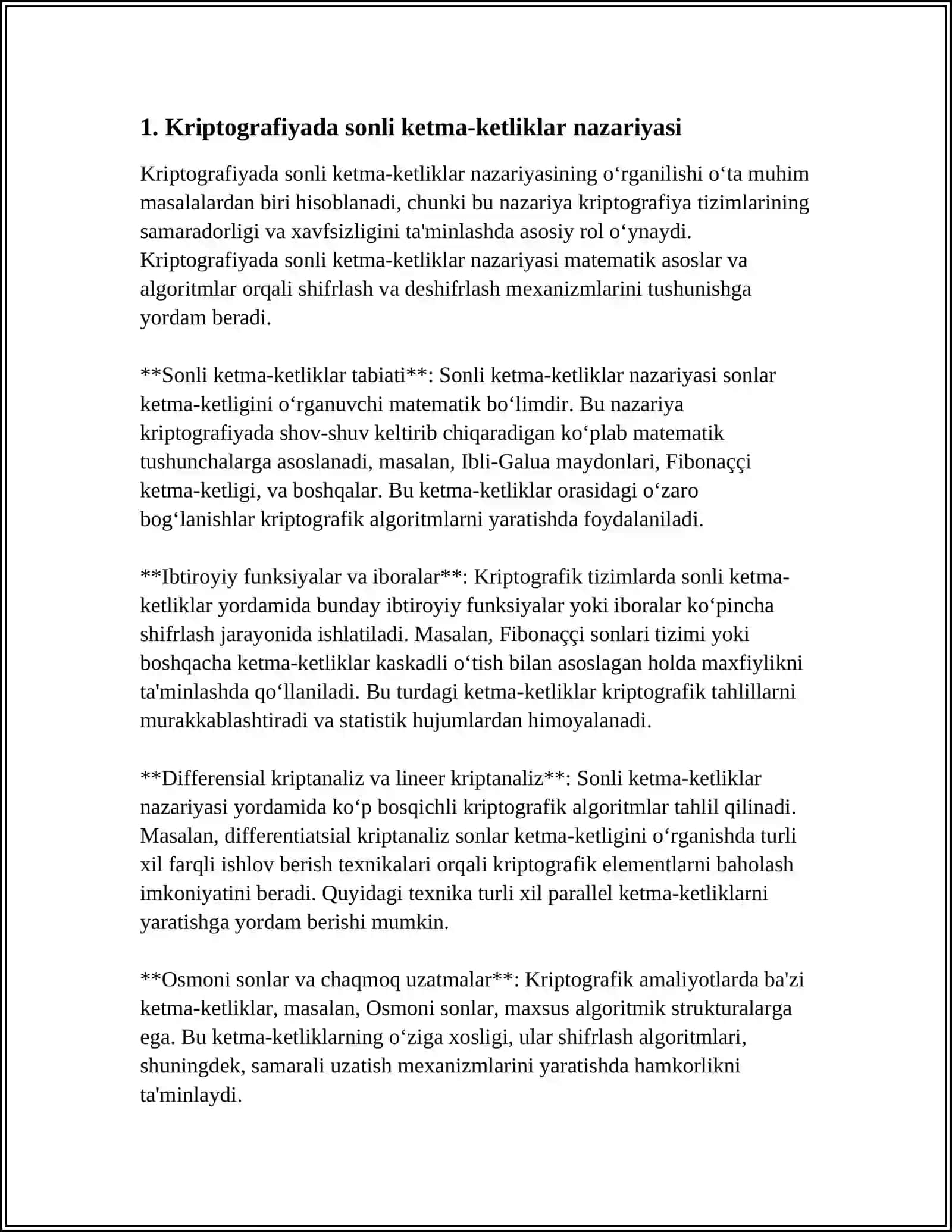 KRIPTOGRAFIYADA SONLI KETMA-KETLIKLARNING TATBIQI 3