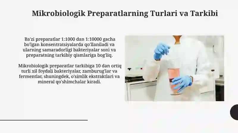 Dendrobatolin va Mikrobiologik Preparatlarni Qo'llash Sohalari 3