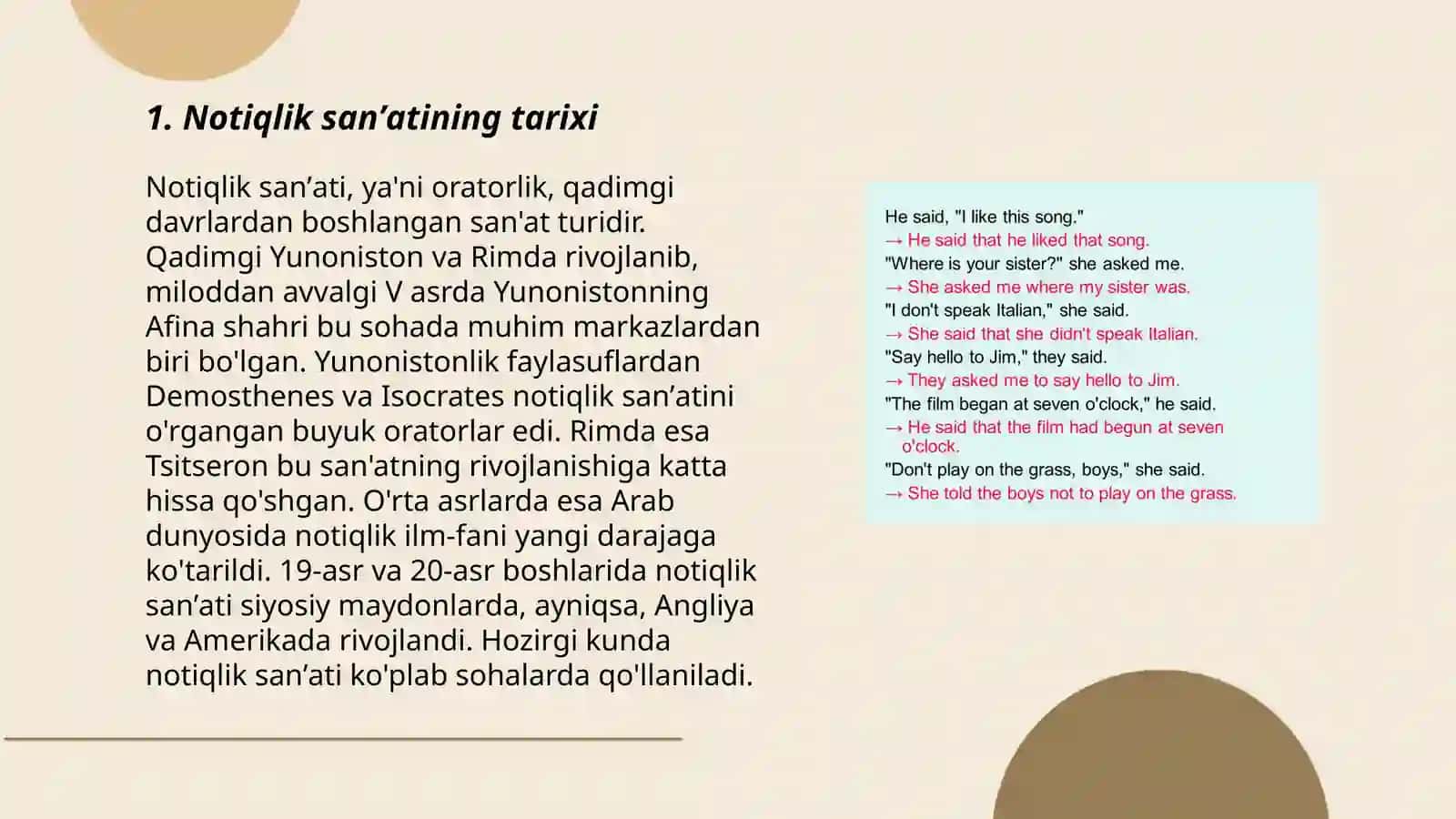 Notiqlik sanʼati.Gʼarb va Sharq notiqligi 3