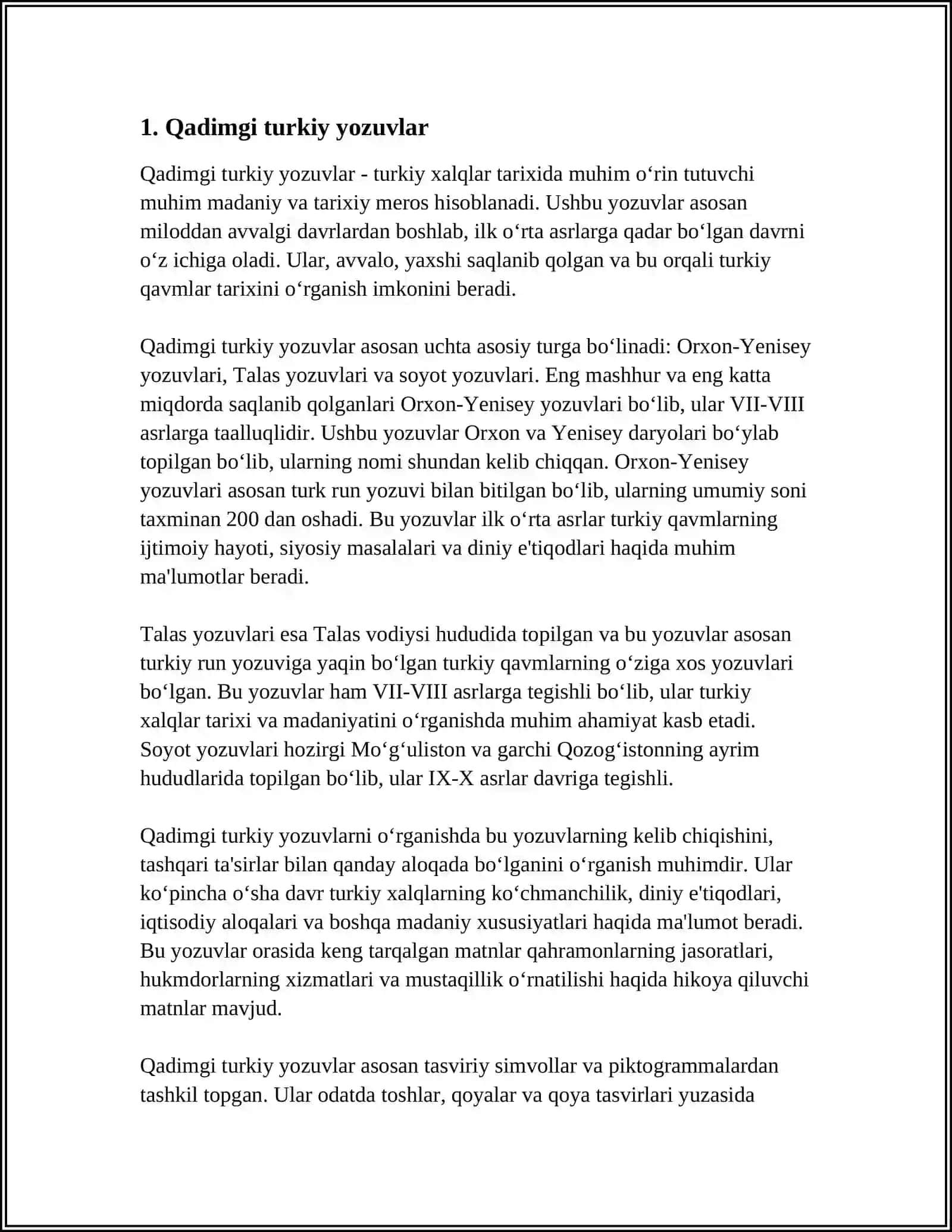 Qadimgi turkiy yozuvlar 3