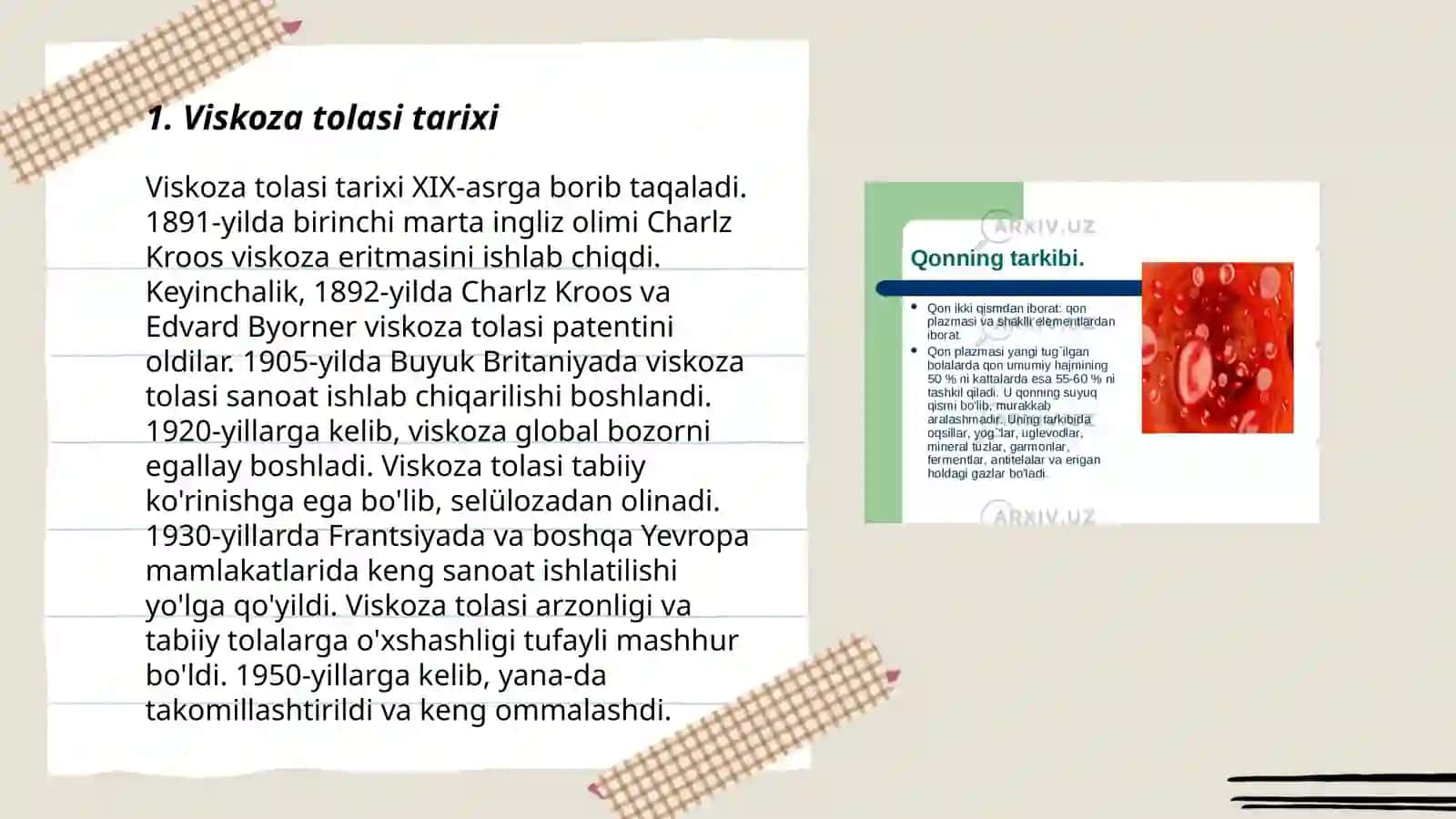 Viskoza olinishi va xususiyatlari 3