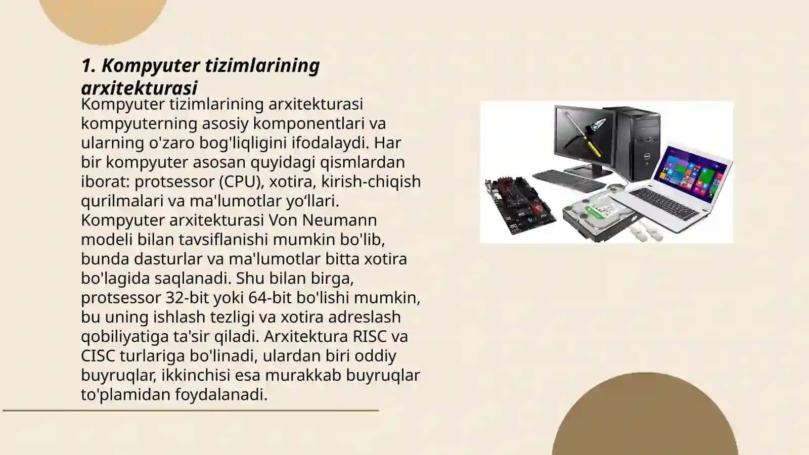 Shaxsiy kompyuterlarning axboriy mantiqiy asoslari 3