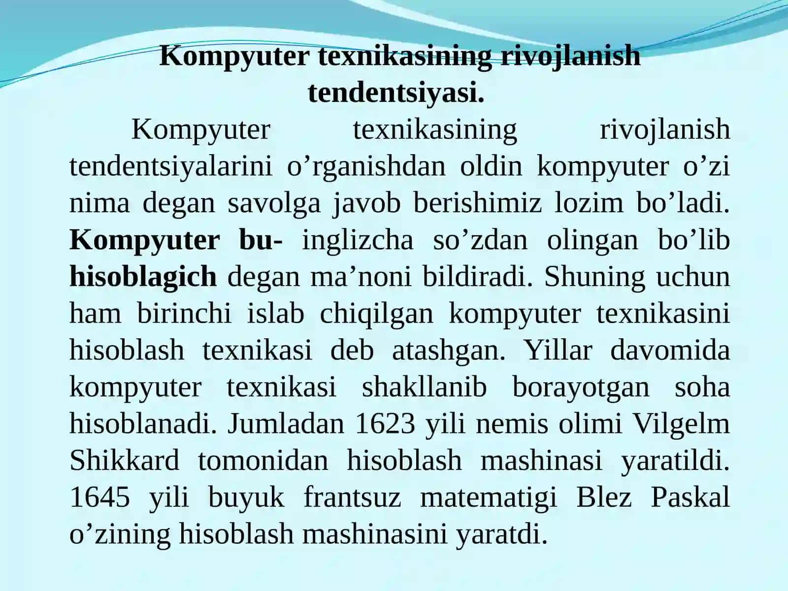 Axborot-kommunikatsiya texnologiyalarning texnik va dasturiy ta'minoti 3