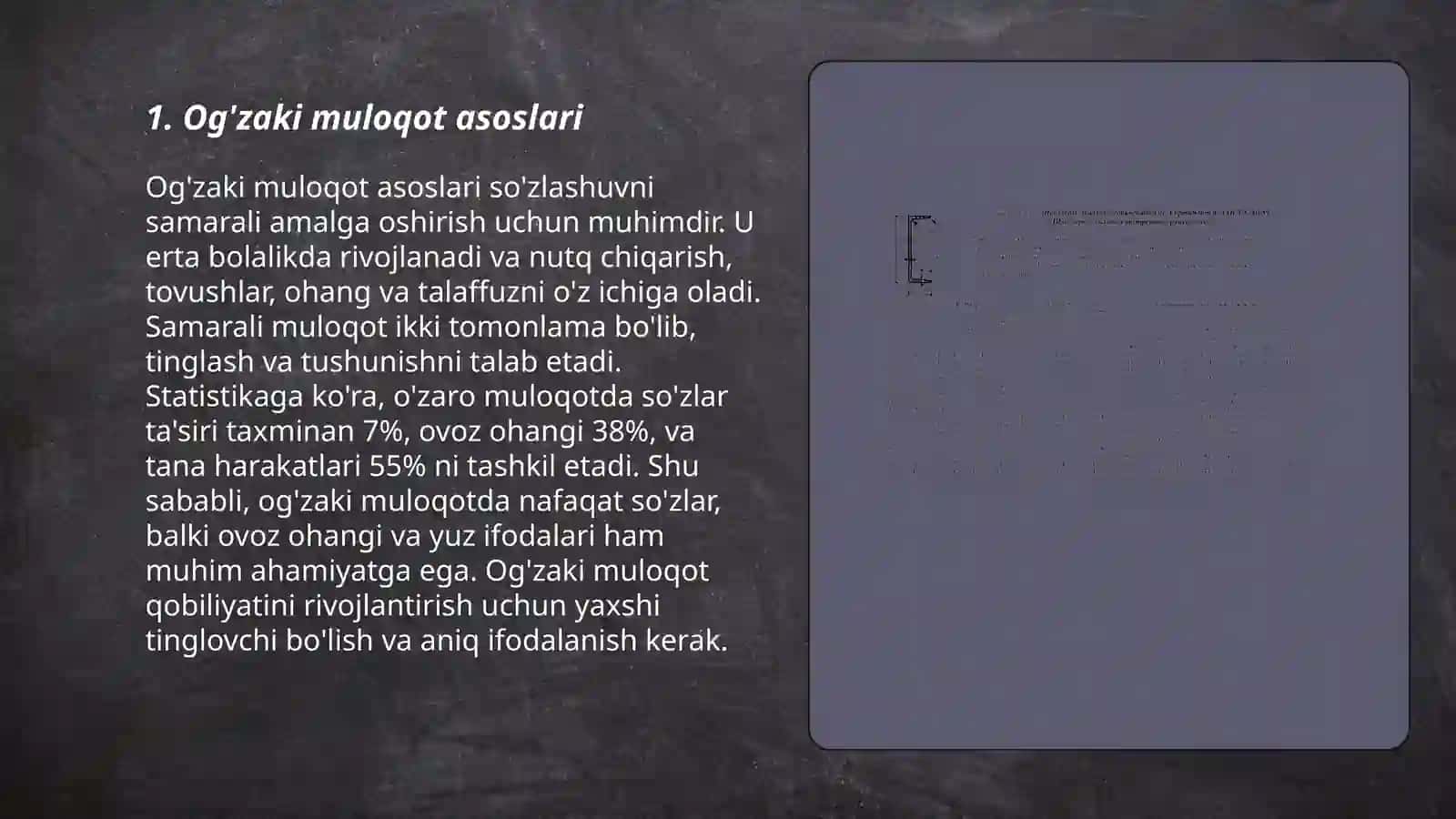 Og'zaki kasbiy muloqot ko'nikmalarini rivojlantirish metodlari 3