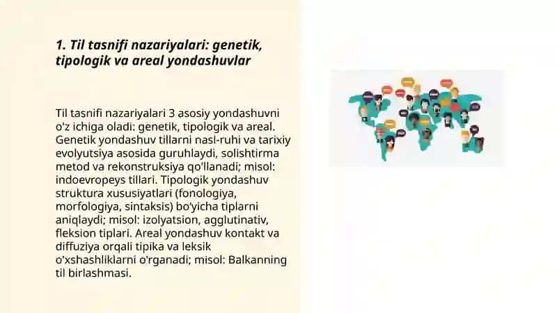 Dunyo tillari tasnifi va tavsifi 3