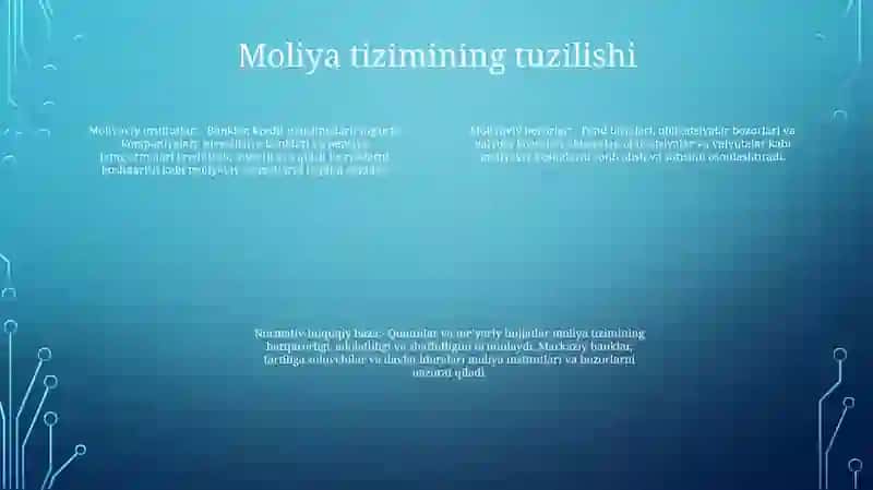 Moliya Tizimi 3