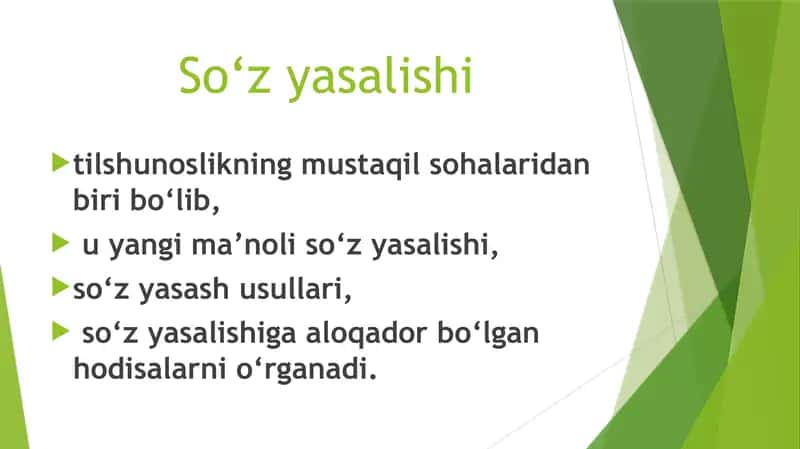 O‘zbek tilida so‘zyasalishi 3