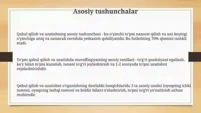 To'pniilish va uzatish texnikasi 3