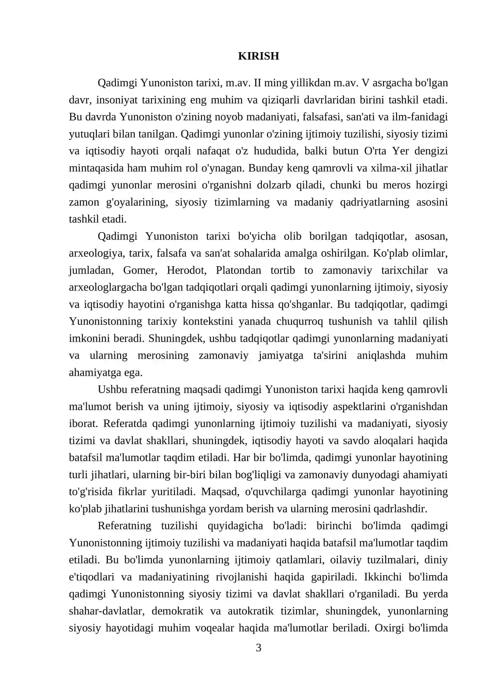 Qadimgi Yunoniston tarixi (m.av.2-ming yillik-m.av. V asr) 3