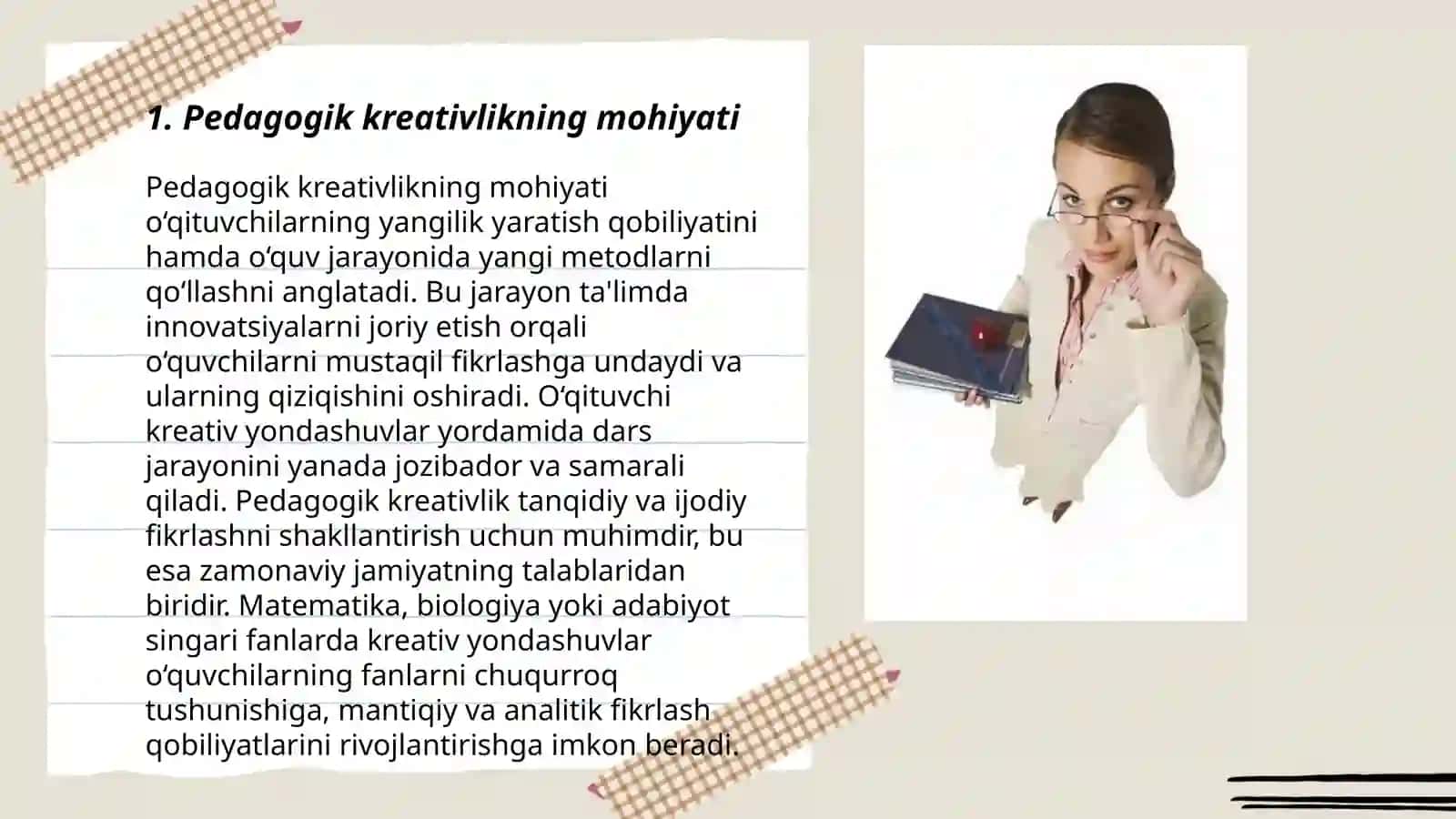 Pedagogik kreativlik haqida tushuncha va uni shakllantirish uslublari 3