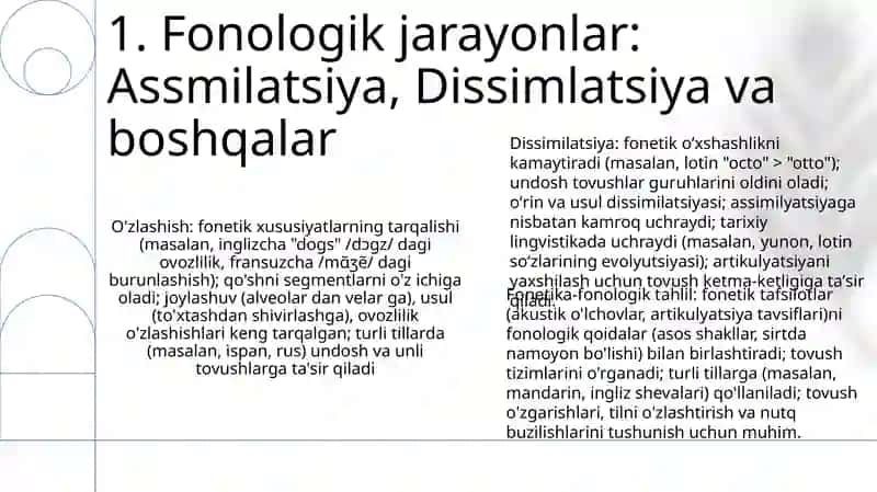 Tilning fonetik-fonologik sathi 3