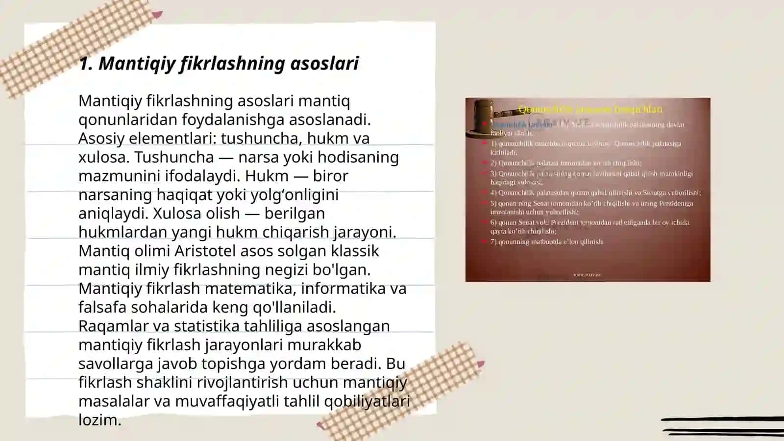 Mantiqiy togri fikrlash va huquqiy asoslashning yurist faoliyatidagi yoli 3