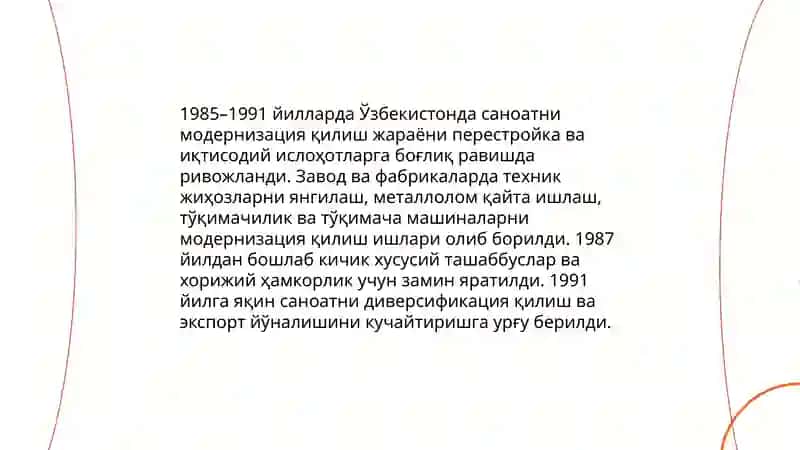 Мустакилликга еришиш арафасида узб даги ижтимоий-иктисодий жарайонлар 3
