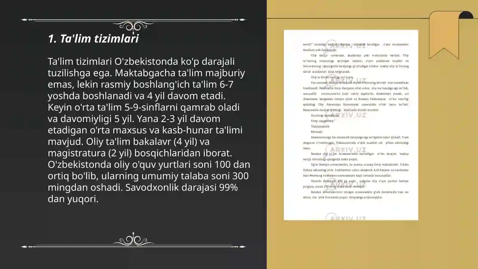Ta'lim tizimlari 3