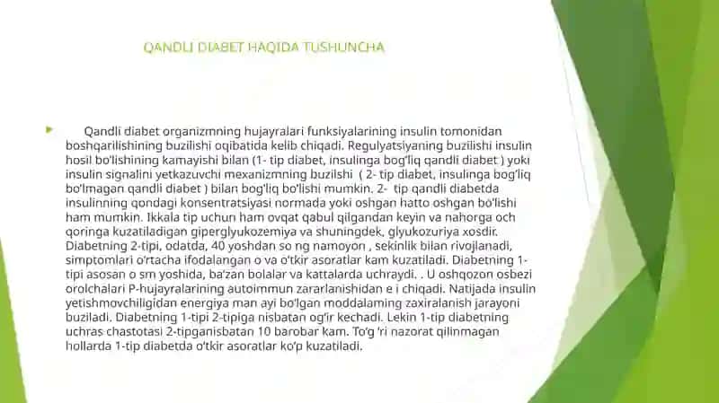 QANDLI DIABET HAQIDA UMUMIY TUSHUNCHA 3
