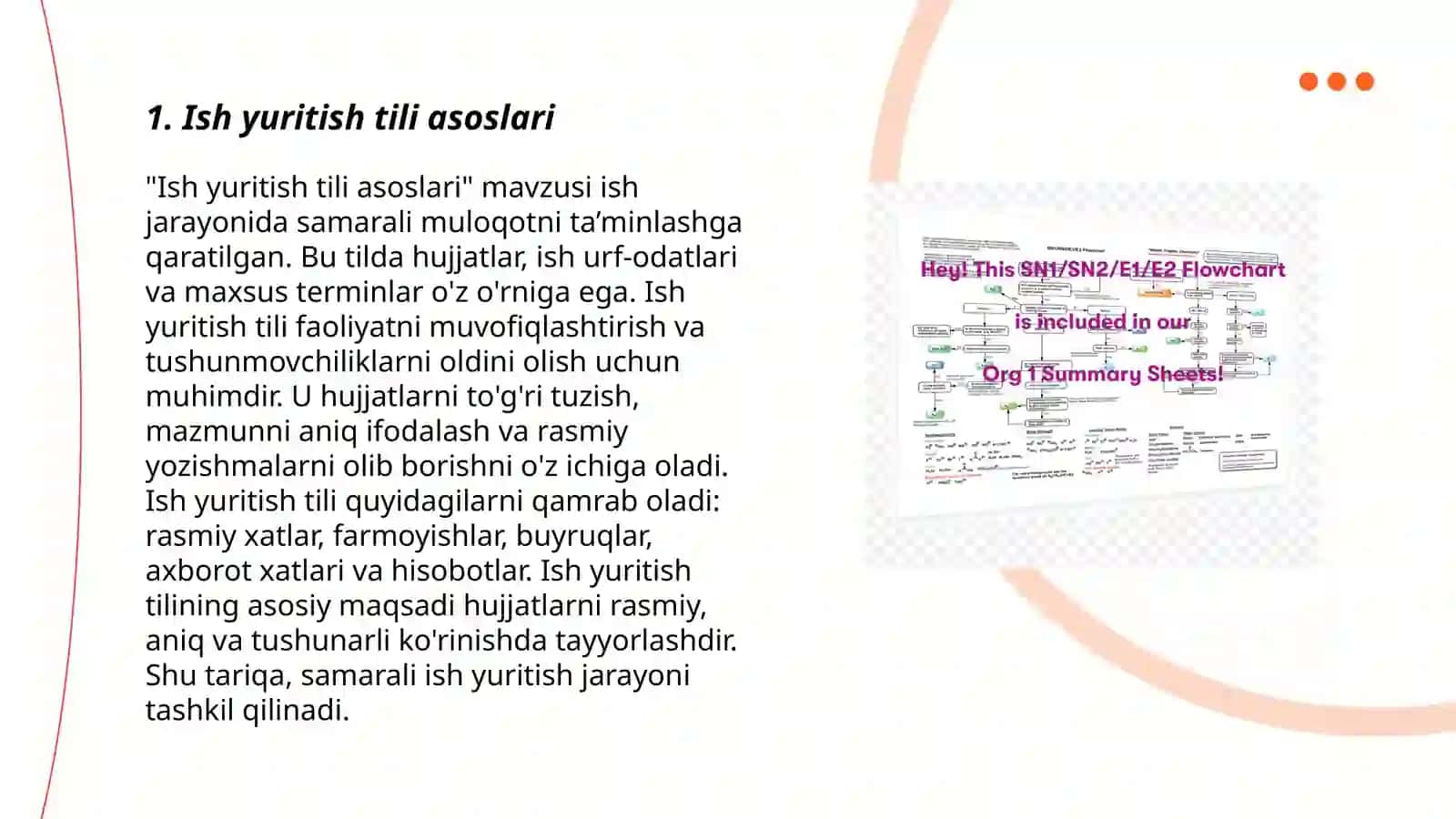 Ish yuritish tili asoslari 3