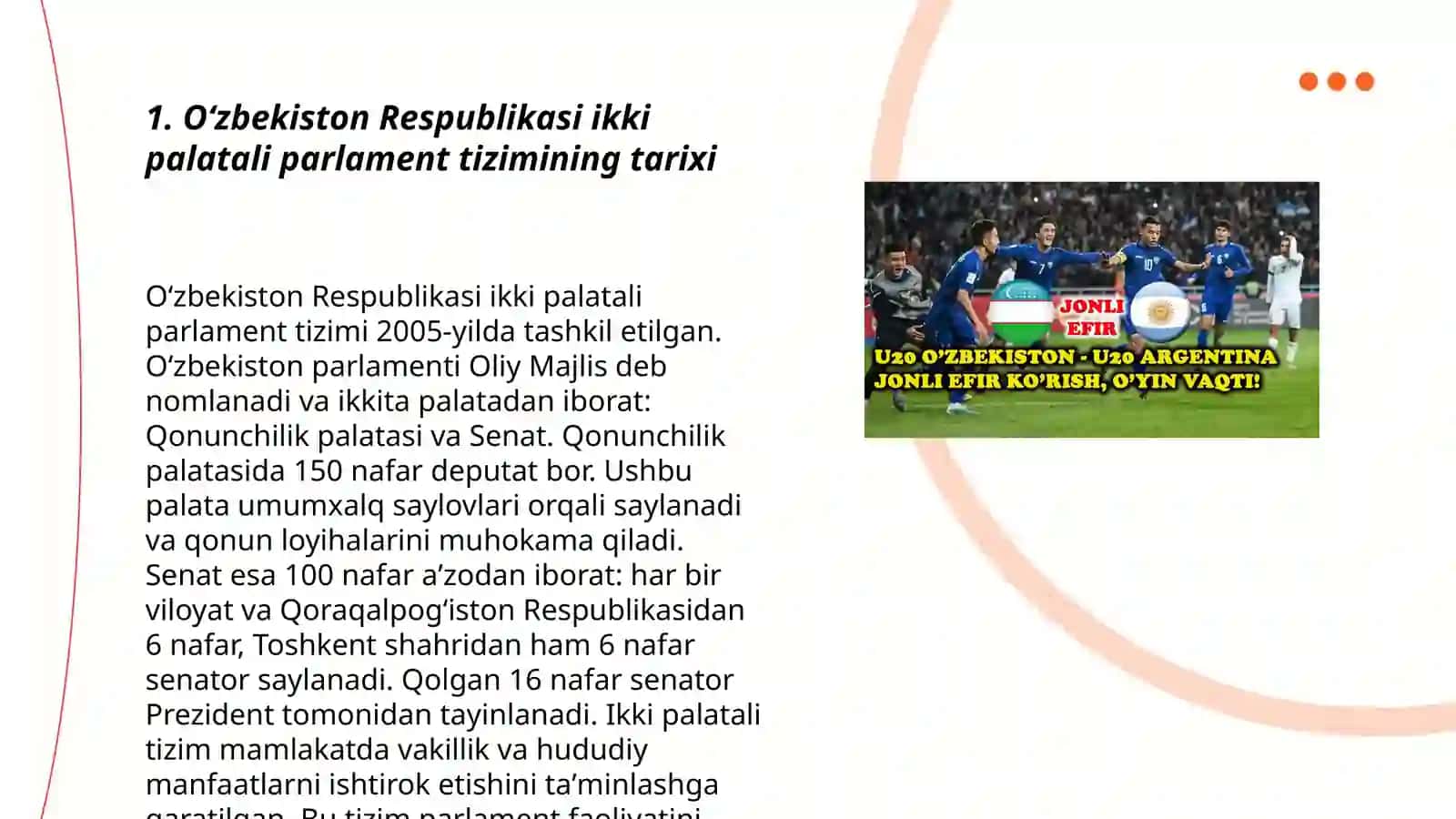 Ozbekiston Respublikasi ikki palatali parlament tizimining shakllanishi va saylovlar 3