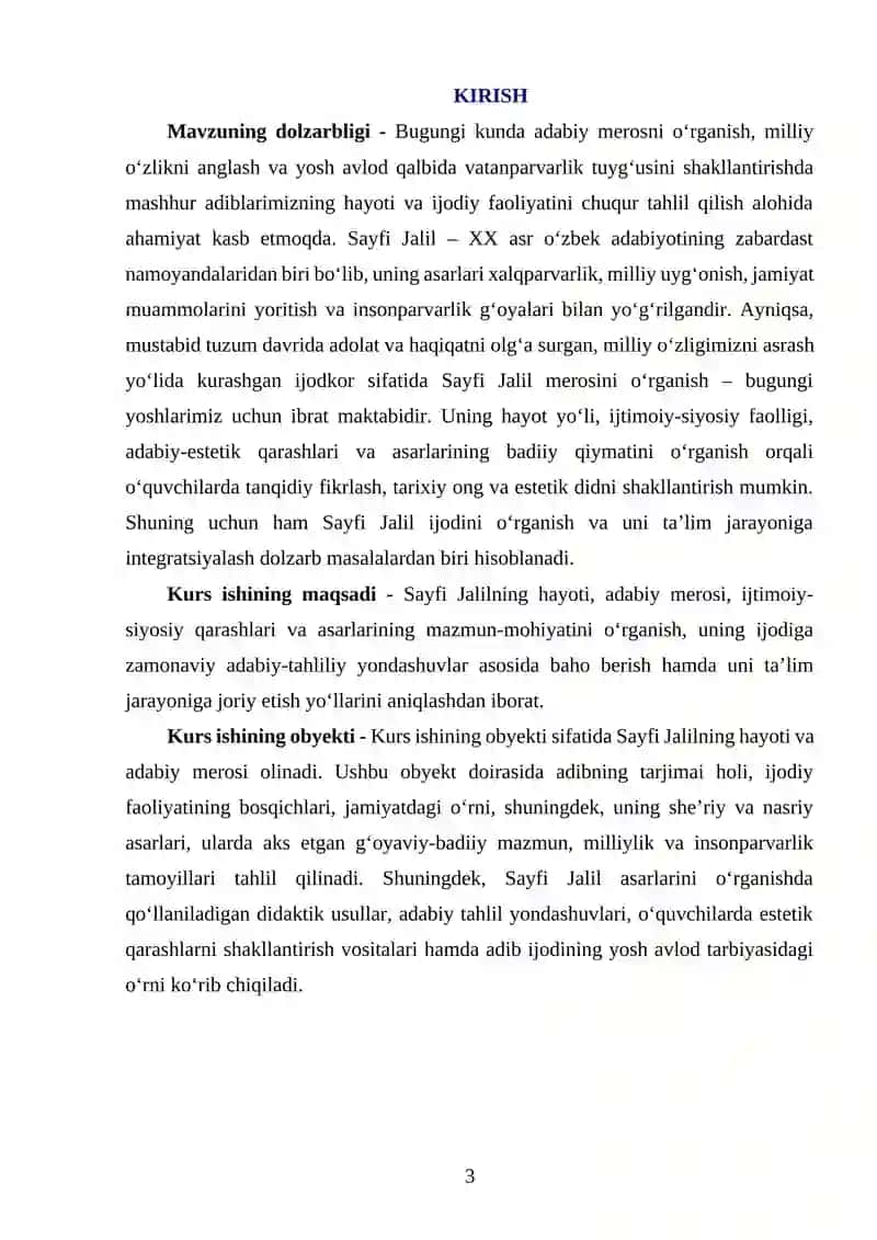 "SAYFI JALIL HAYOTI VA IJODIY MEROSI" 3