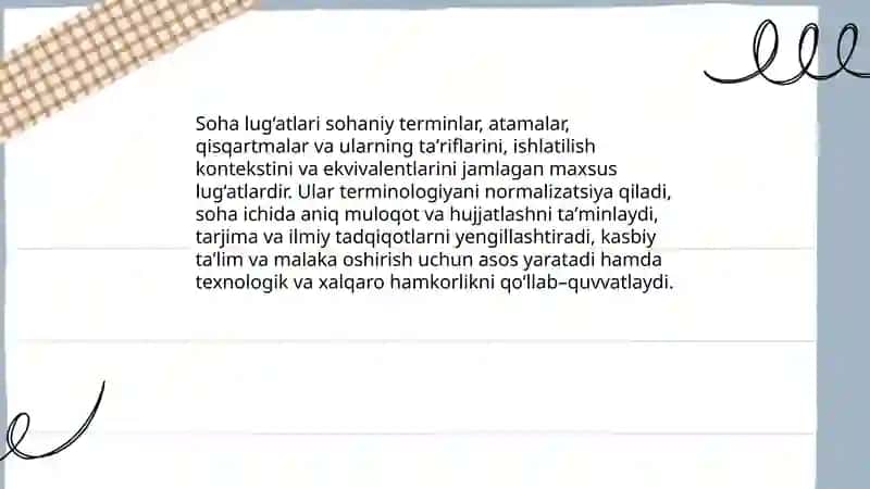 Soha lug‘atlari haqida maʼlumot 3