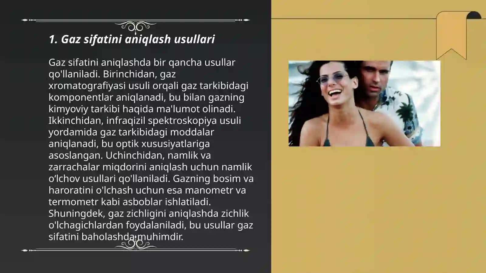 Gaz sifatini aniqlash usullari 3