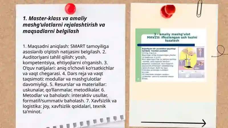 Master-klasslar va amaliy mashg‘ulotlarni o‘tkazish 3